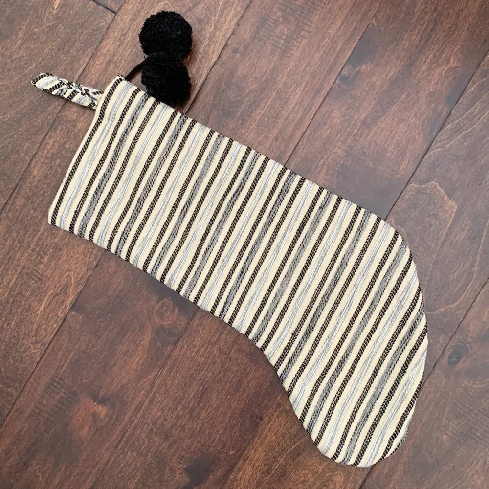 NWT TARGET Striped Pom Pom Stocking